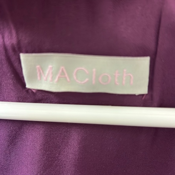 MACloth formal eggplant embroidered top dress - Picture 2 of 3